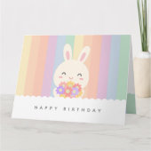 Some Bunny Loves You Cuteハッピーバースデー カード (正面)