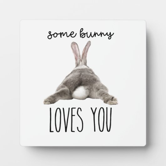 Some Bunny Loves You – Cute Rabbit Mug for Bunny  フォトプラーク (正面)