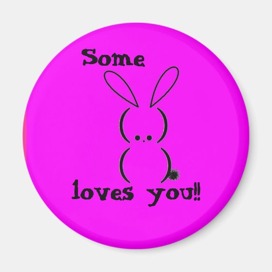 Some Bunny Loves You Magnet マグネット (正面)
