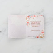 Some Bunny Loves You Pink Bunny Valentine's Day カード (内部)