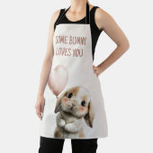 Some Bunny Loves You with Heart Balloon エプロン (インサイチュ)