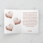 Some Bunny Loves You with Heart Balloon カード (内部)