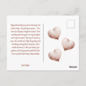 Some Bunny Loves You with Heart Balloon ポストカード (裏面)