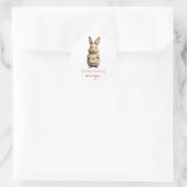 Some Bunny Loves You with Love Letter ラウンドシール (バッグ)