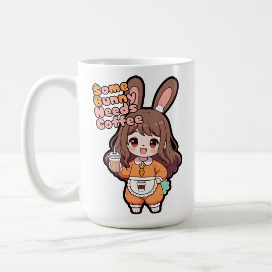 Some Bunny Needs Coffee コーヒーマグカップ (左)
