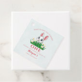 Some Bunny One Cute Rabbit Girls 1st Birthday フェイバータグ (インサイチュ)