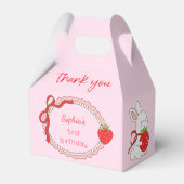 Some Bunny Strawberry Birthday フェイバーボックス (裏面サイド)