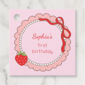 Some Bunny Strawberry Birthday Pink フェイバータグ (正面)