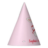 Some Bunny Strawberry Pink Birthday パーティーハット (左)