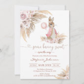 Some Bunny Sweet Pampass Baby Shower Invitation 招待状 (正面)