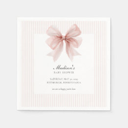 Some Bunny Sweet Pink Baby Shower  スタンダードカクテルナプキン