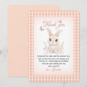 Some Bunny Thank You Card Watercolor サンキューカード (正面/裏面)