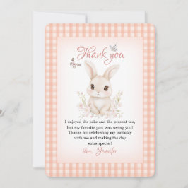 Some Bunny Thank You Card Watercolor サンキューカード