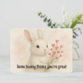 Some Bunny Thinks You’re Great Valentines Day Card シーズンカード (スタンド正面)