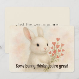 Some Bunny Thinks You’re Great Valentines Day Card シーズンカード