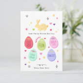 Some Bunny Thinks You're Awesome Happy Easter Card 招待状 (スタンド正面)