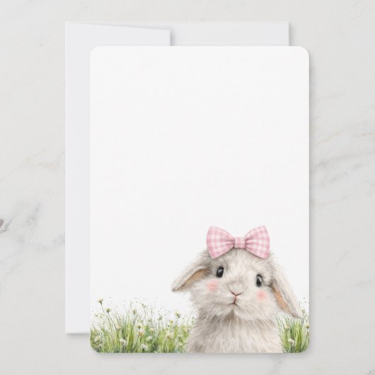 Some Bunny Third Birthday  招待状 (裏面)