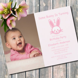 Some Bunny Turning One：最初の誕生日 招待状