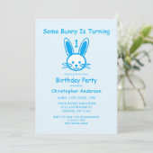 Some Bunny Turning One：最初の誕生日 招待状 (スタンド正面)