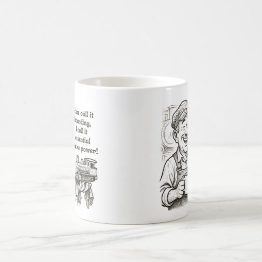 Some Call It Hoarding - Train Driver Wisdom コーヒーマグカップ (中央)