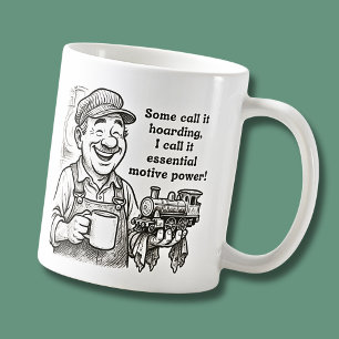 Some Call It Hoarding - Train Driver Wisdom コーヒーマグカップ