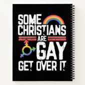  Some Christians Are Gay Get Over It ノートブック (裏面)