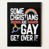 Some Christians Are Gay Get Over It プランナー手帳 (裏面)