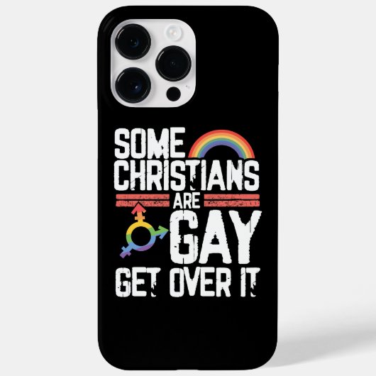  Some Christians Are Gay Get Over It Case-Mate iPhoneケース (裏面)