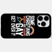  Some Christians Are Gay Get Over It Case-Mate iPhoneケース (裏面 (横))