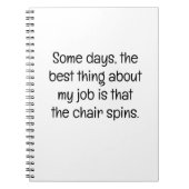 Some Days, the Best Thing at Work ノートブック (正面)