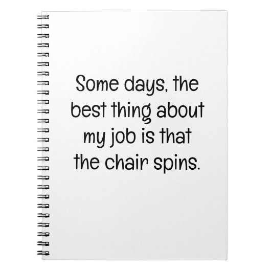 Some Days, the Best Thing at Work ノートブック (正面)