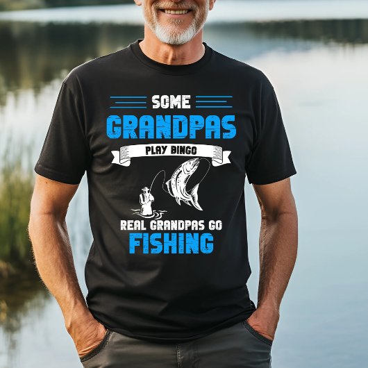 Some Grandpas Bingo遊、Grandpas Go実在魚釣り Tシャツ