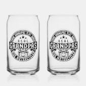 Some Grandpas Play Bingo Real Grandpas Ride Motorc ガラス缶 (正面)