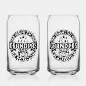 Some Grandpas Play Bingo Real Grandpas Ride Motorc ガラス缶 (裏面)