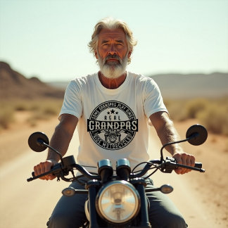 Some Grandpas Play Bingo Real Grandpas Ride Motorc Tシャツ