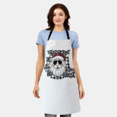 Some Hos in This House | Punny Santa Sublimation エプロン (着用した状態)