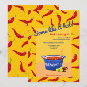 「Some Like It Hot」チリの招待状 招待状 (正面/裏面)