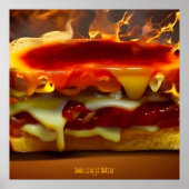 Some Like it hotter AIファンタジーデジタルアートプリント ポスター (正面)