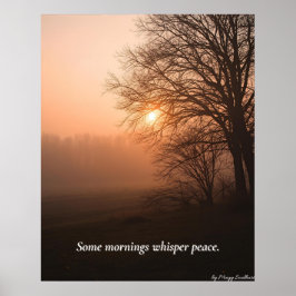 Some Mornings Whisper Peace – 冬の静寂アートプリント ポスター