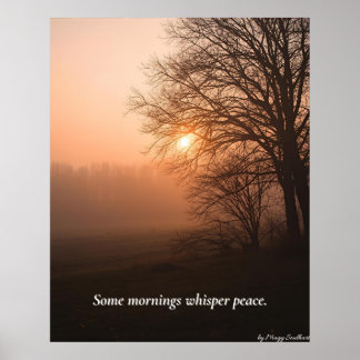 Some Mornings Whisper Peace – Winter Calm Art Prin ポスター