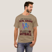 Some Nanas Knit Real Nanas Watch Softball Funny fr Tシャツ (正面フル)