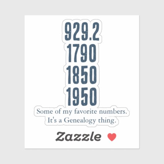 Some of my favorite numbers シール (シート)