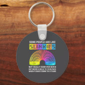 Some People Are Like Slinkies Funny Men & Wome キーホルダー (正面)