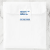 Some people are unique and unrepeatable スクエアシール (バッグ)