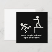 Some People Just Need a Pat on The Back Funny  招待状 (正面/裏面)