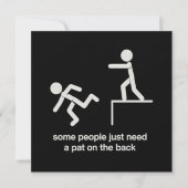Some People Just Need a Pat on The Back Funny  招待状 (正面)