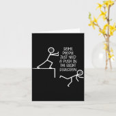 Some People Just Need A Push In The Right Directio カード (黄色い花)