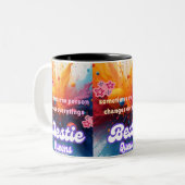 some person change eveything mug ツートーンマグカップ (正面左)