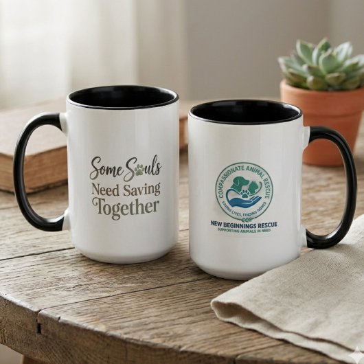 Some Souls Need Saving Together Rescue ロゴ マグカップ