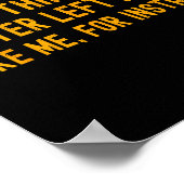 Some Things Are Better Left Alone Like Me For Inst ポスター (角)